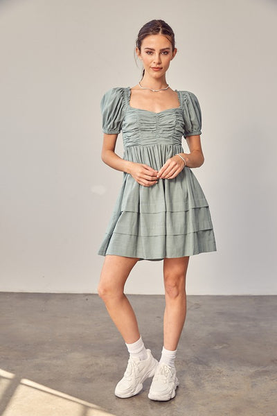 Sage Brush Mini Dress